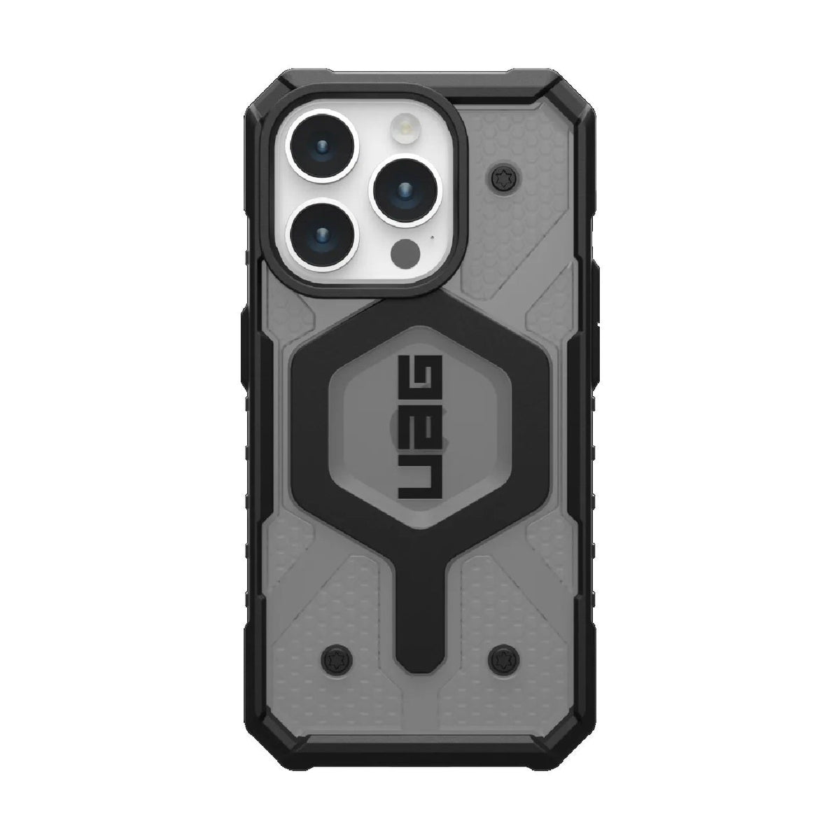 UAG Pathfinder MagSafe Apple iPhone 15 Pro (6.1&#39;) Rugged Case - Ash (114281113131), 18ft. Drop Protection (5.4M), Tactical Grip, 10 Years Warranty