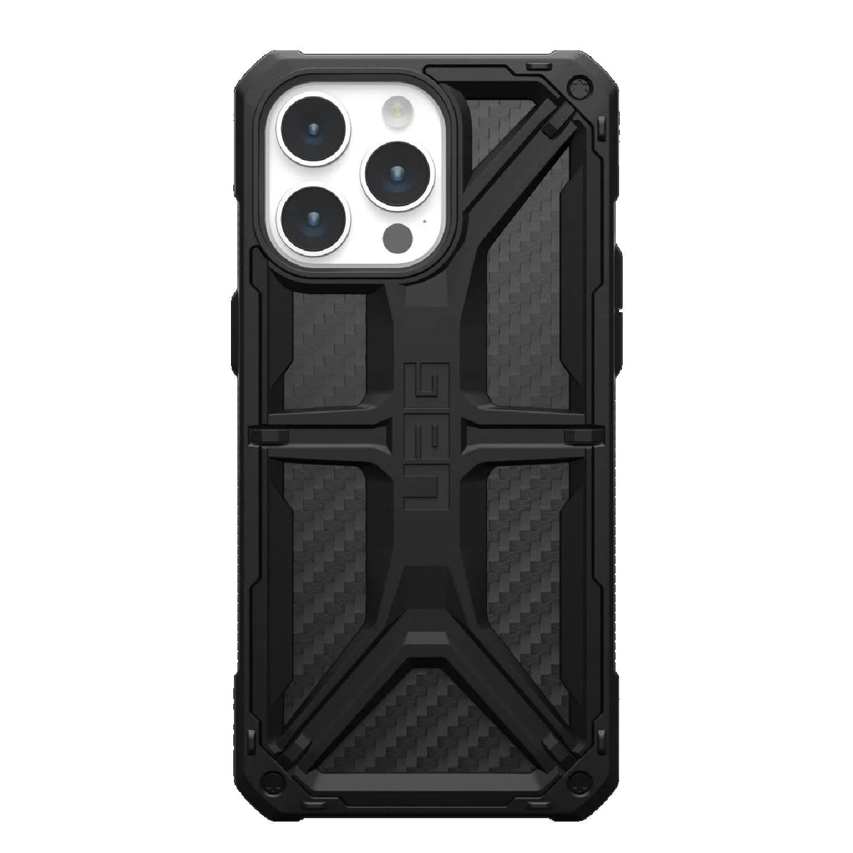 UAG Monarch Apple iPhone 15 Pro Max (6.7&#39;) Rugged Case - Carbon Fiber (114298114242), 20ft. Drop Protection (6M), Tactical Grip, 10 Years Warranty