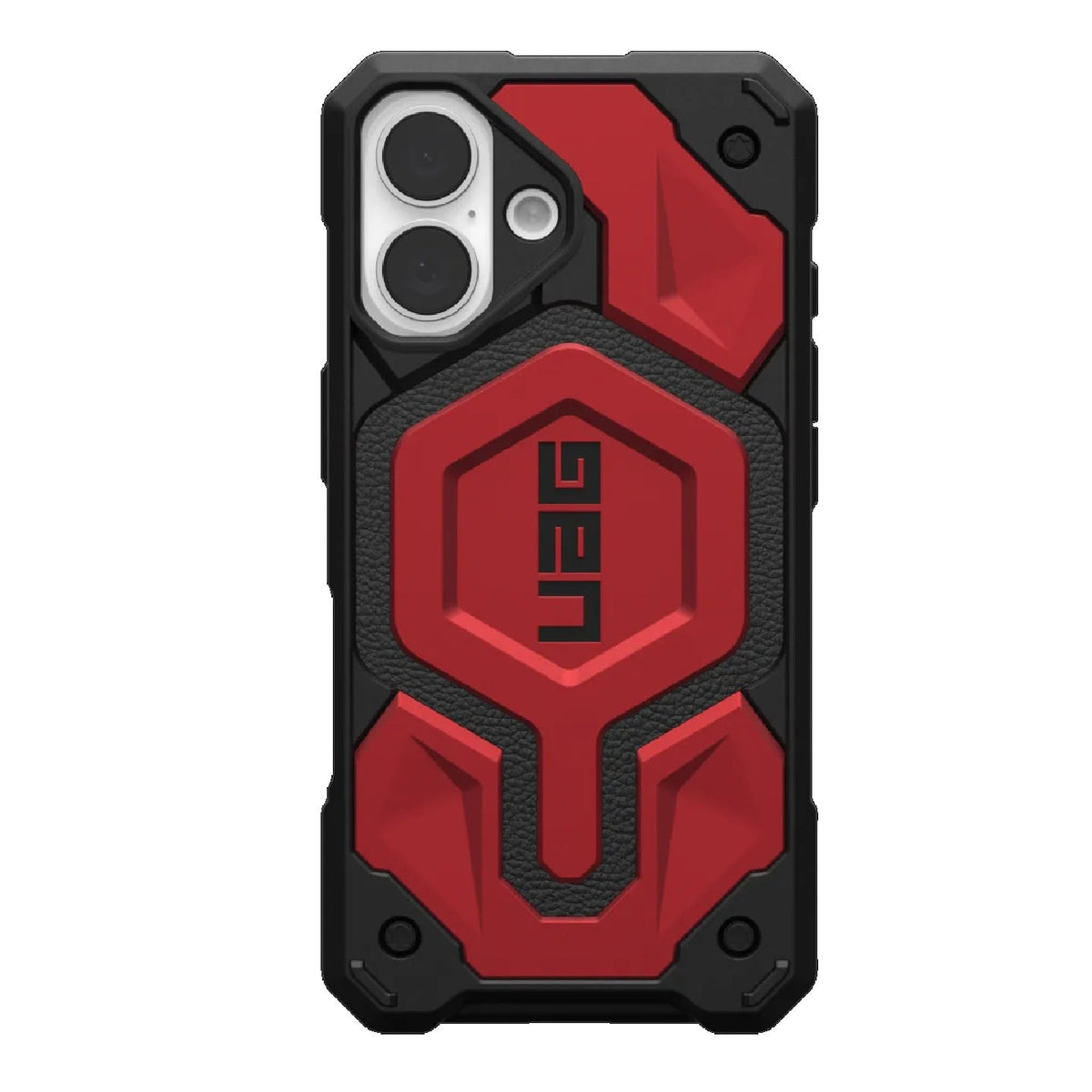 UAG Monarch Pro MagSafe Apple iPhone 16 (6.1&#39;) Rugged Case - Crimson (114458119494), 25ft. Drop Protection(7.6M) Impact Resistant, 10 Years Warranty