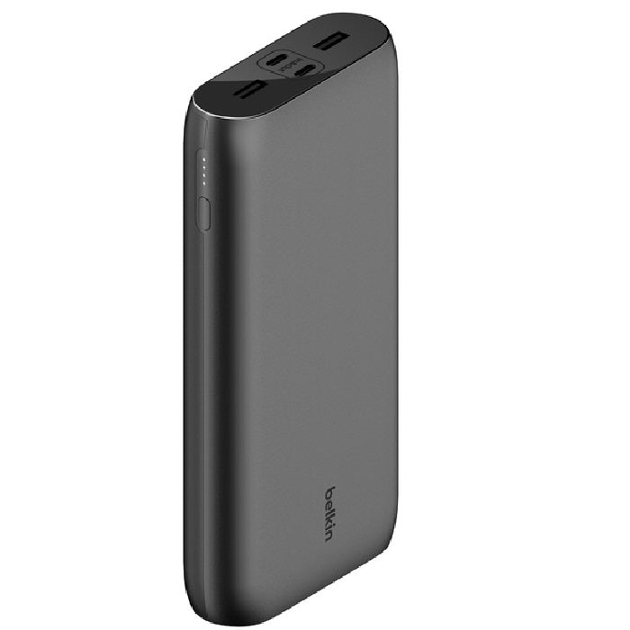 Belkin BoostCharge 26k mAh Power Bank (4 Port ) + USB-C Cable - Black (BPB016BTBK), 2x USB-C, 2x USB-A, 32W Total Power, 2 Years Warranty