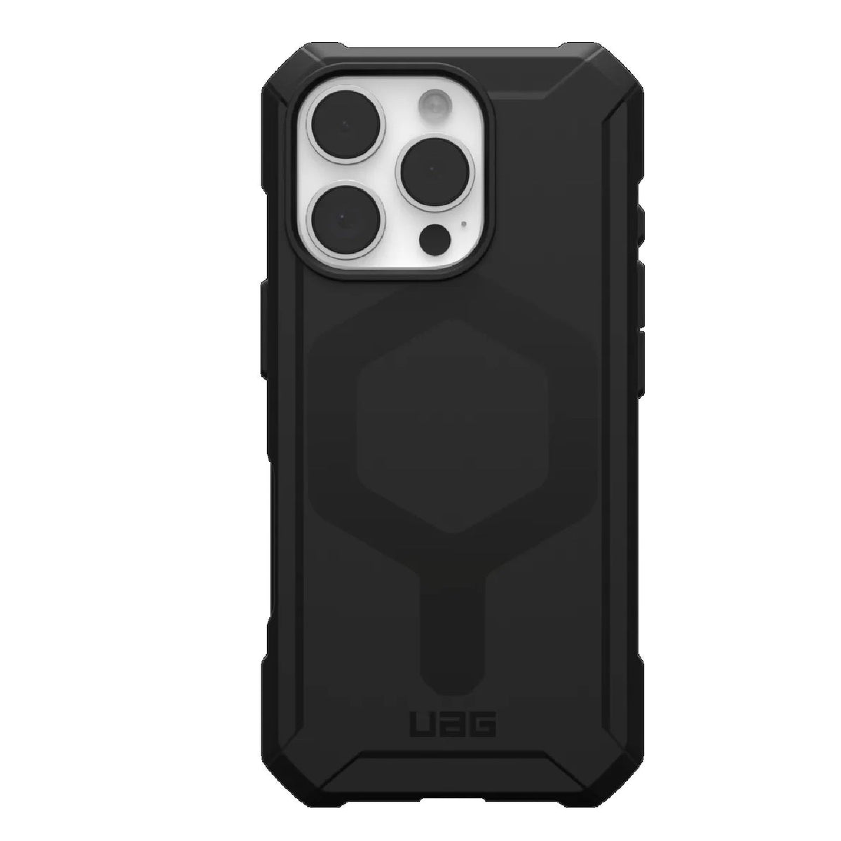 UAG Essential Armor MagSafe Apple iPhone 16 Pro Max (6.9&#39;) Rugged Case - Black(114449114040), 15ft. Drop Protection(4.6M), 10 Years Warranty