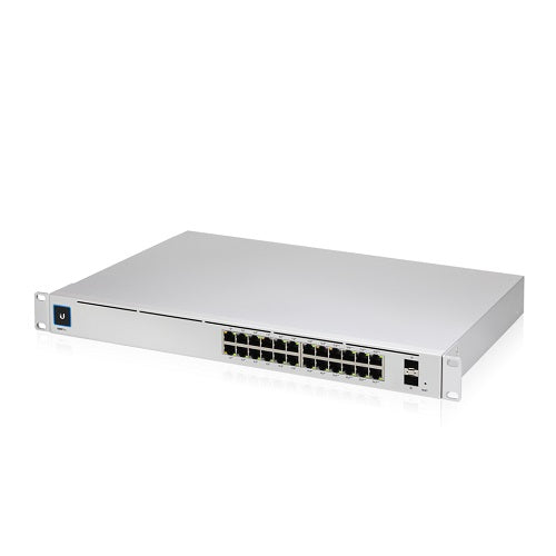 Ubiquiti UniFi 24 port Managed Gigabit Layer2 &amp; Layer3 Switch, Auto-sensing 802.3at PoE+ &amp; 802.3bt PoE, SFP+, Touch Display - 400W GEN2,