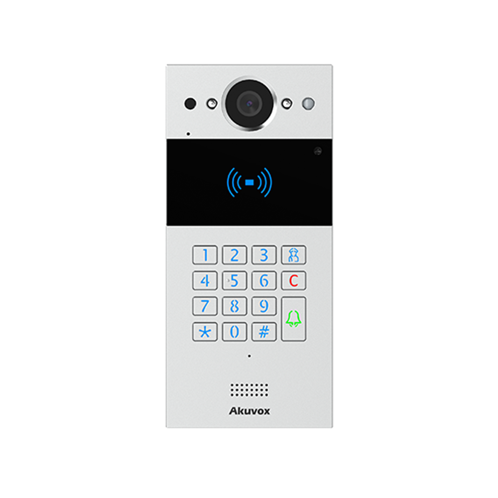 2-WIRE SIP INTERCOM WITH KEYPAD AND RF CARD READER