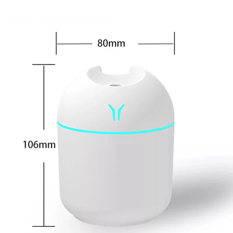 NNEOBA 250ML Mini Aroma Oil Diffuser & Humidifier with LED Night Lamp