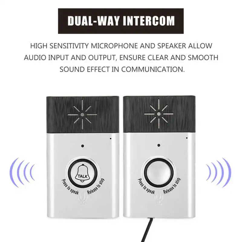 2-Way Voice Intercom Wireless Doorbell System