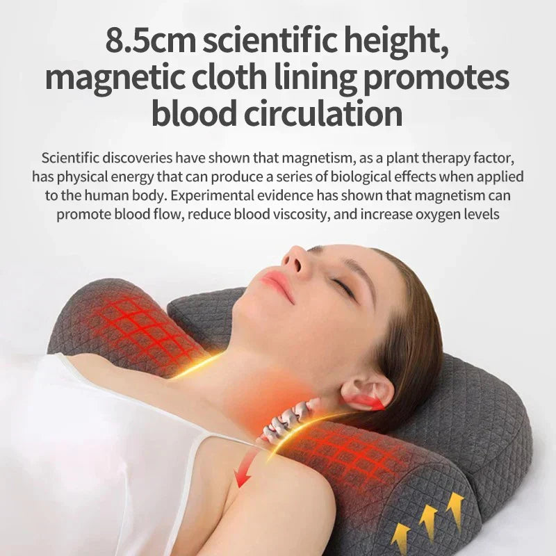 Ergonomic Memory Foam Cervical Pillow Orthopedic Contour Grey