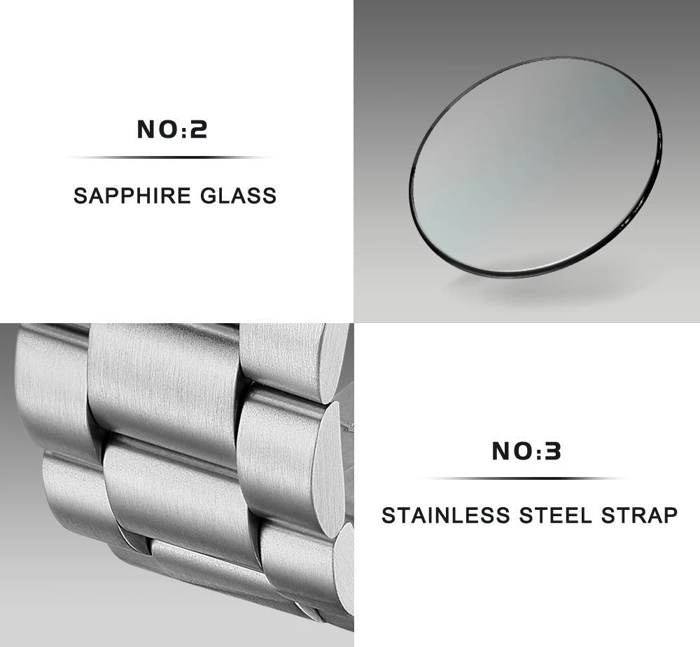 Mens Quartz Chronograph Business Watch