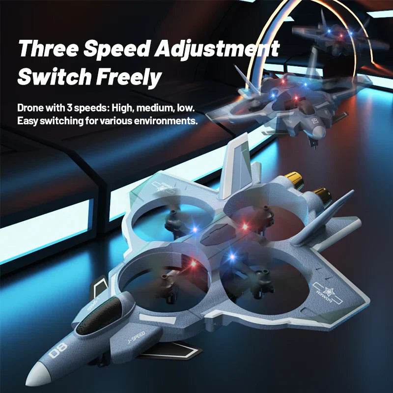 2.4G Rc Fighter Jet With Camera &amp; Missile Launch (Grey)