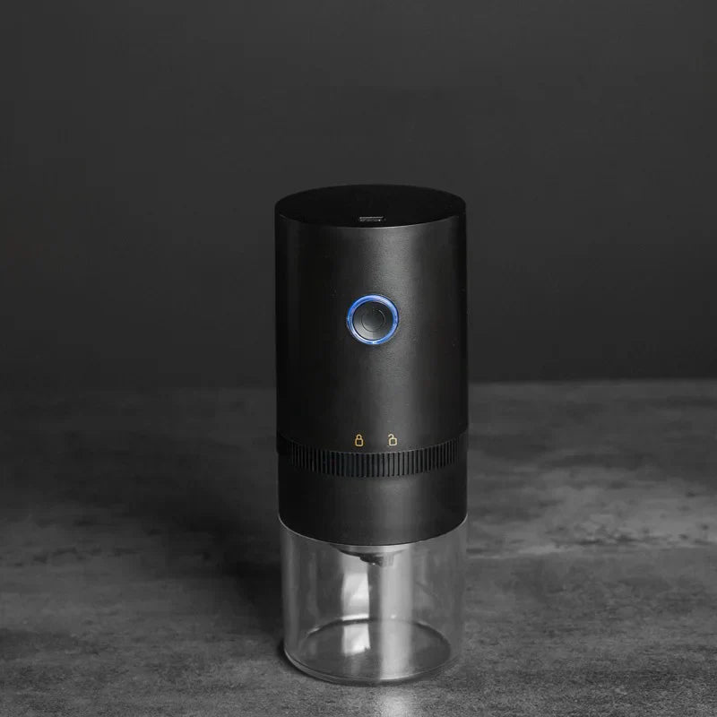 Portable USB C Rechargeable Coffee Grinder  Mill Black