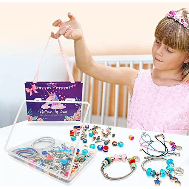 Unicorn &amp; Mermaid Charm Bracelet Craft Kit for Girls