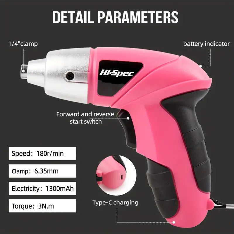 Cordless Electric Screwdriver Tool Set