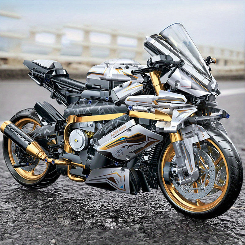 Motorcycle Blocks Model for Teens &amp; Adults