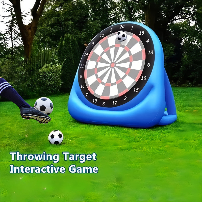Inflatable Dart Board Game with 2 Soccer Balls