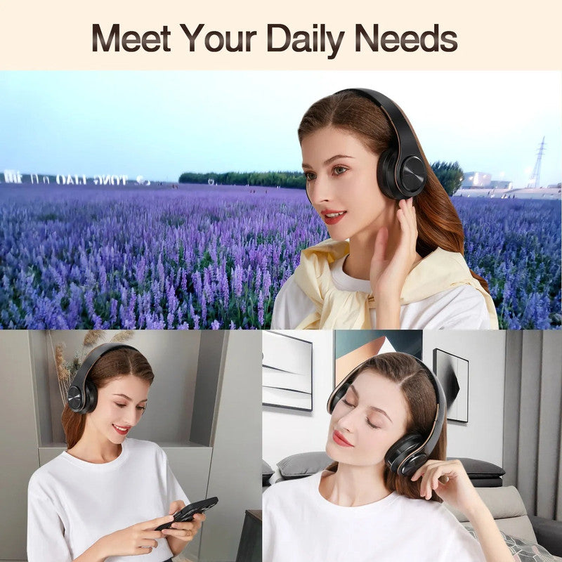 Wireless Bluetooth Headphones Gold