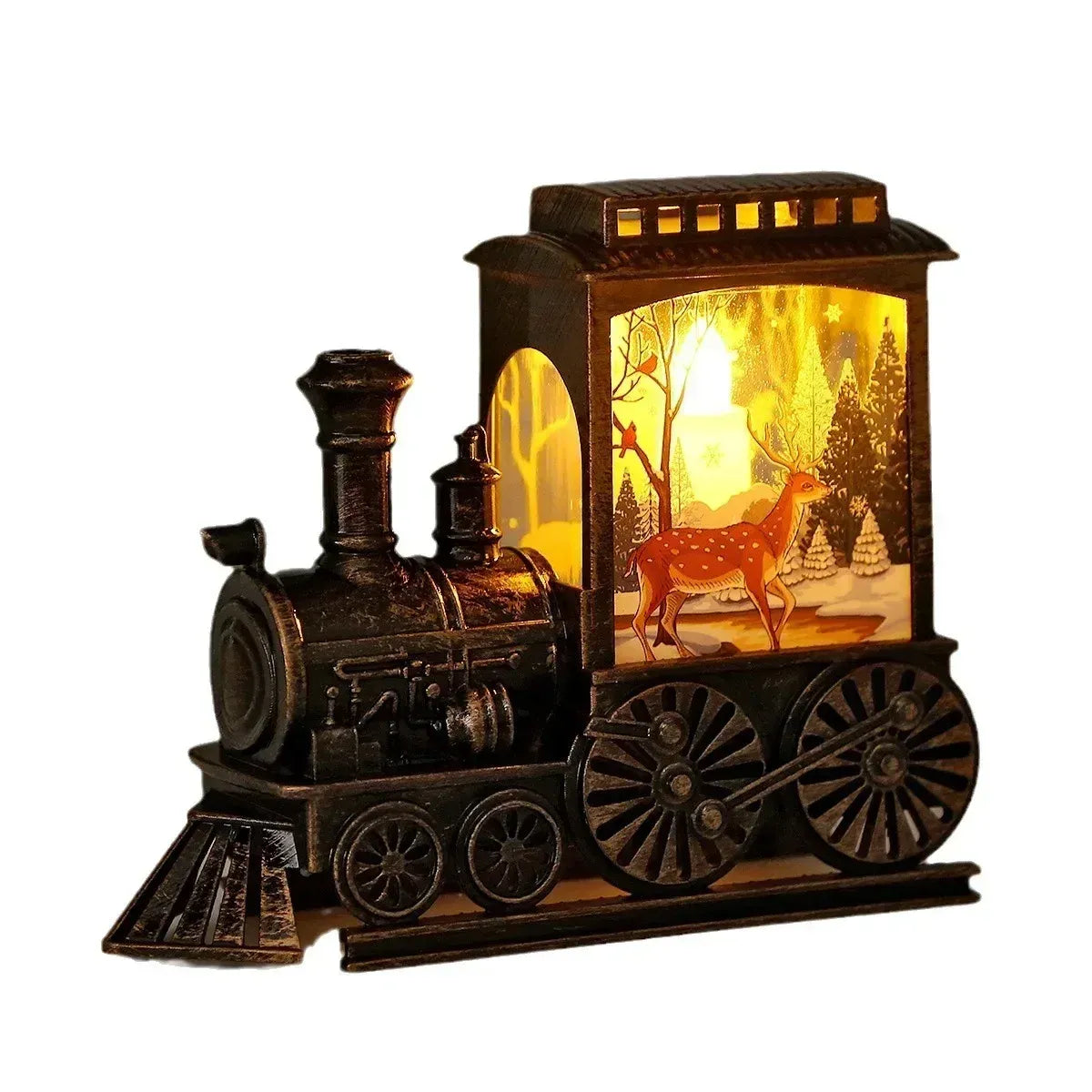 Trendbay Vintage Train LED Night Light Battery-Powered Mini Train