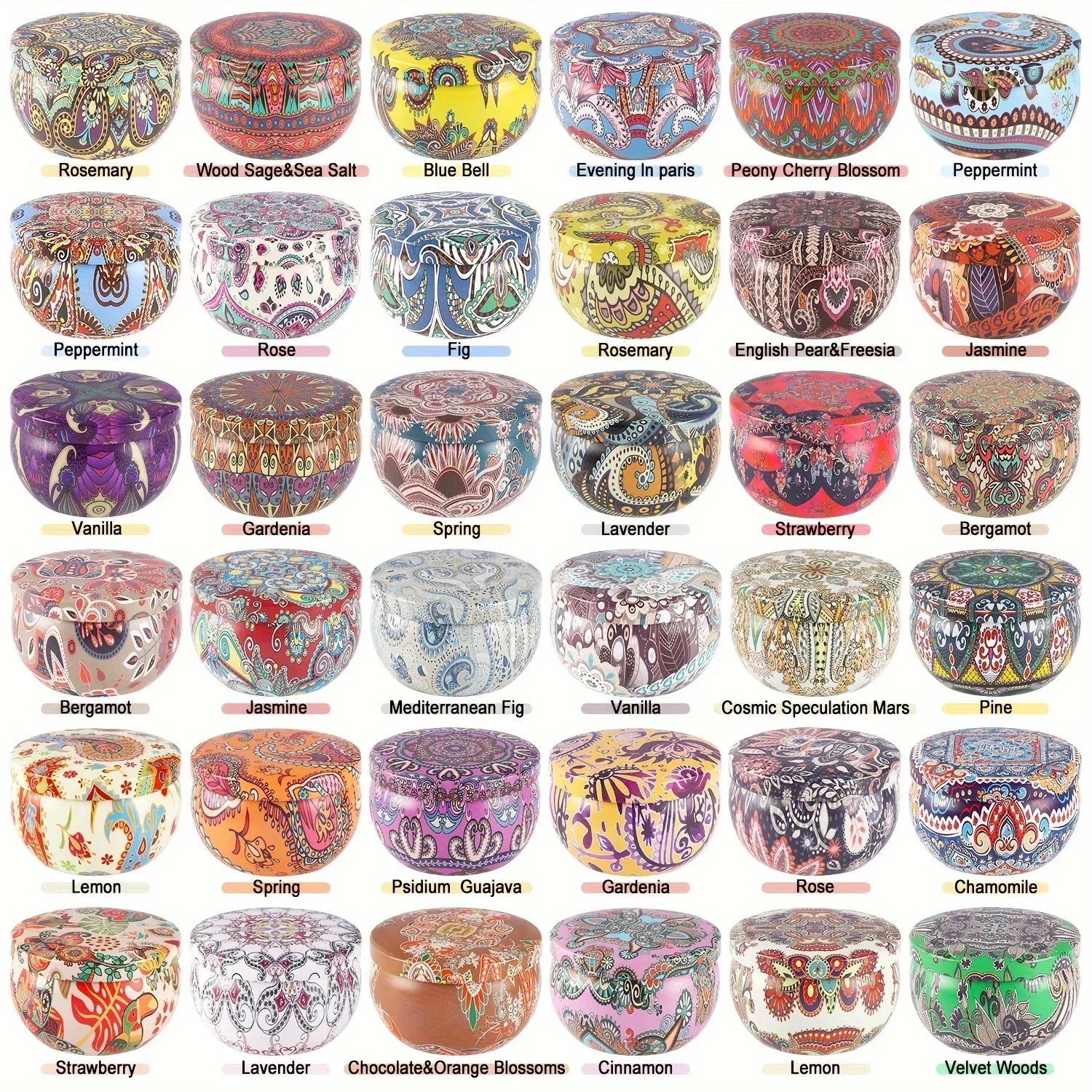 36pcs Soy Wax Scented Candle Gift Set 2.5 oz