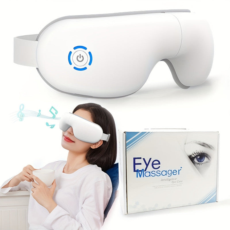 4D Portable Eye Massager with Heat &amp; Music