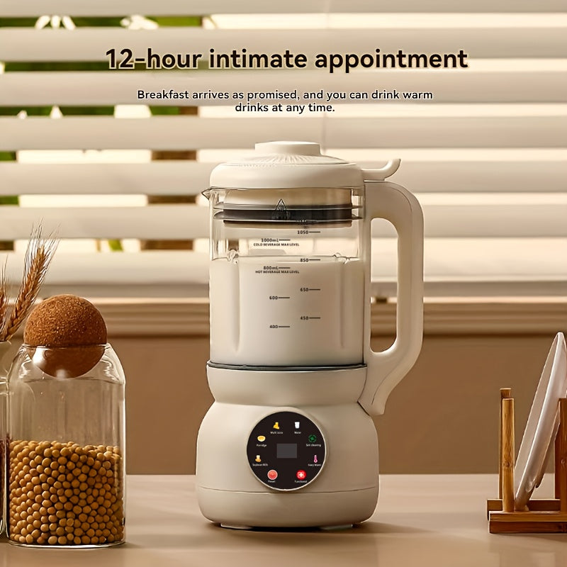 Automatic Nut Milk Maker with Rotating Cleaning Brush
