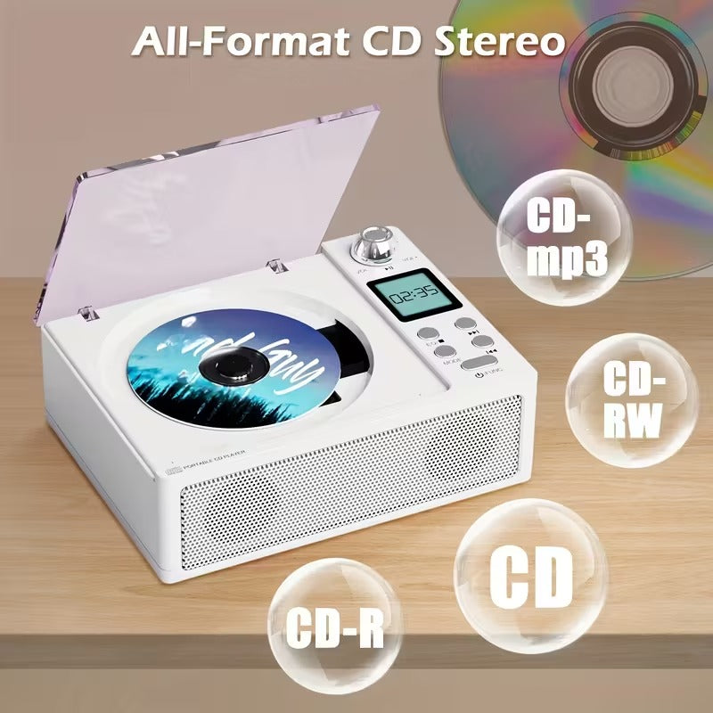 CD Player with Wireless Speaker & FM Radio