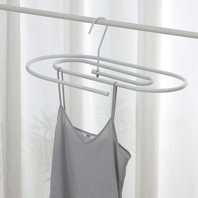 Elliptical Spiral Drying Rack for Quilt -White