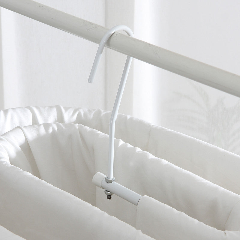 Elliptical Spiral Drying Rack for Quilt -White