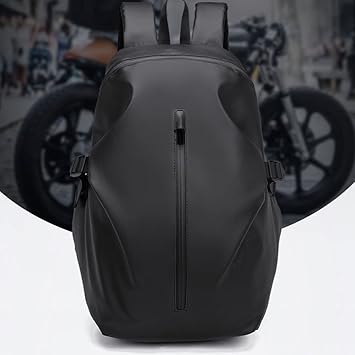 Multifunctional Large Capacity Motorcycle Backpack Motorcycle Bag Moto Riding for Men Women Waterproof Backpack-Black