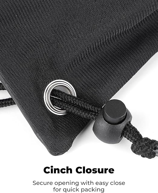 Helmet Bag, Large Capacity Light Weight Drawstring Bag for Motorcycle Bicycle Motocross Bike Racing  Snowboard Skiing Snowmobile Cycling Riding-Black