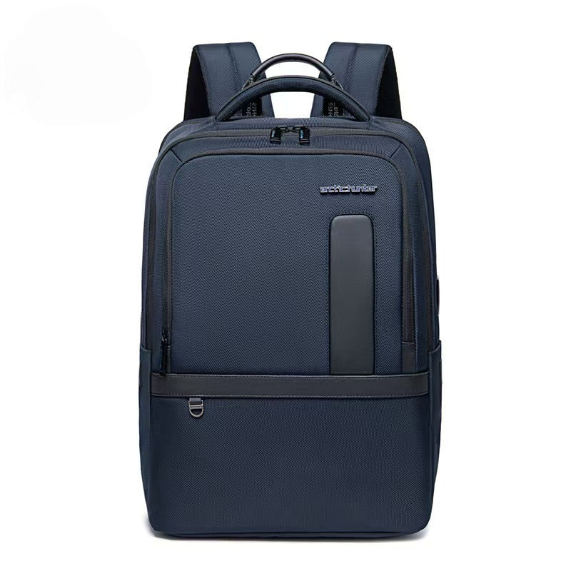 27L Laptop Backpack for Men–USB & Type-C Charging Port, Water-Resistant, Fits 17" Laptop, Expandable, Perfect for Office and Travel-Blue