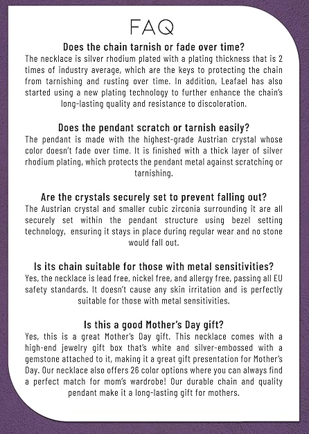 nfinity Love Heart Necklace, Birthstone Necklace for Women, Jewelry for Women with Healing Crystals, Allergy Free Pendant Necklace-01-January & July-Siam Ruby Red