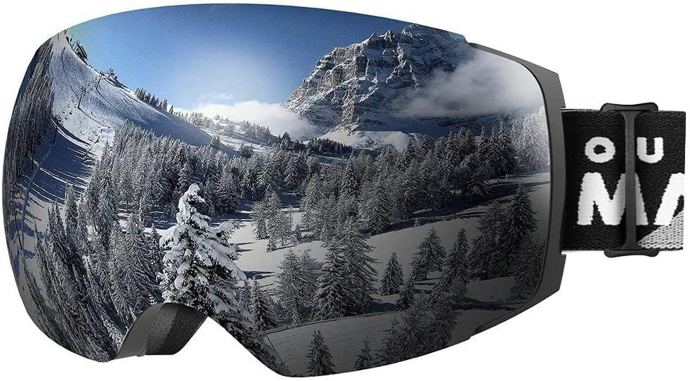 OutdoorMaster Ski Goggles PRO - Frameless, Interchangeable Lens 100% UV400 Protection Snow Goggles for Men &amp; Women-01 VLT 10％-OM-2