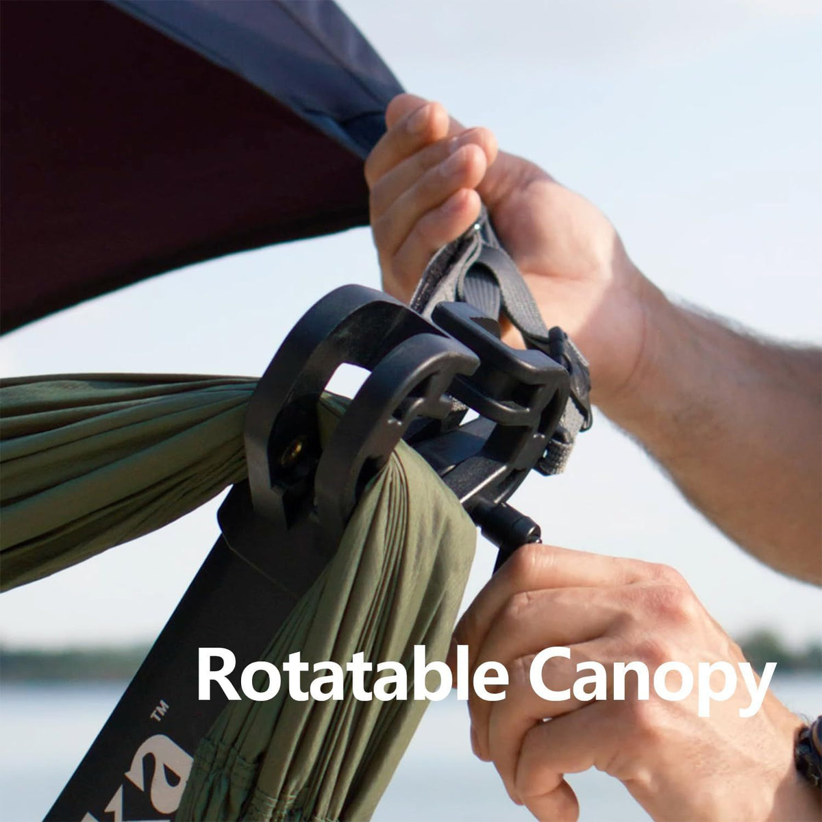 Set Up in 3 Seconds Adjustable Portable Aluminum Alloy Hammock Stand for Outside with Chair Mode & Lounge Mode up to 105'' (Full Pack Bundle Sunset Yellow-1)