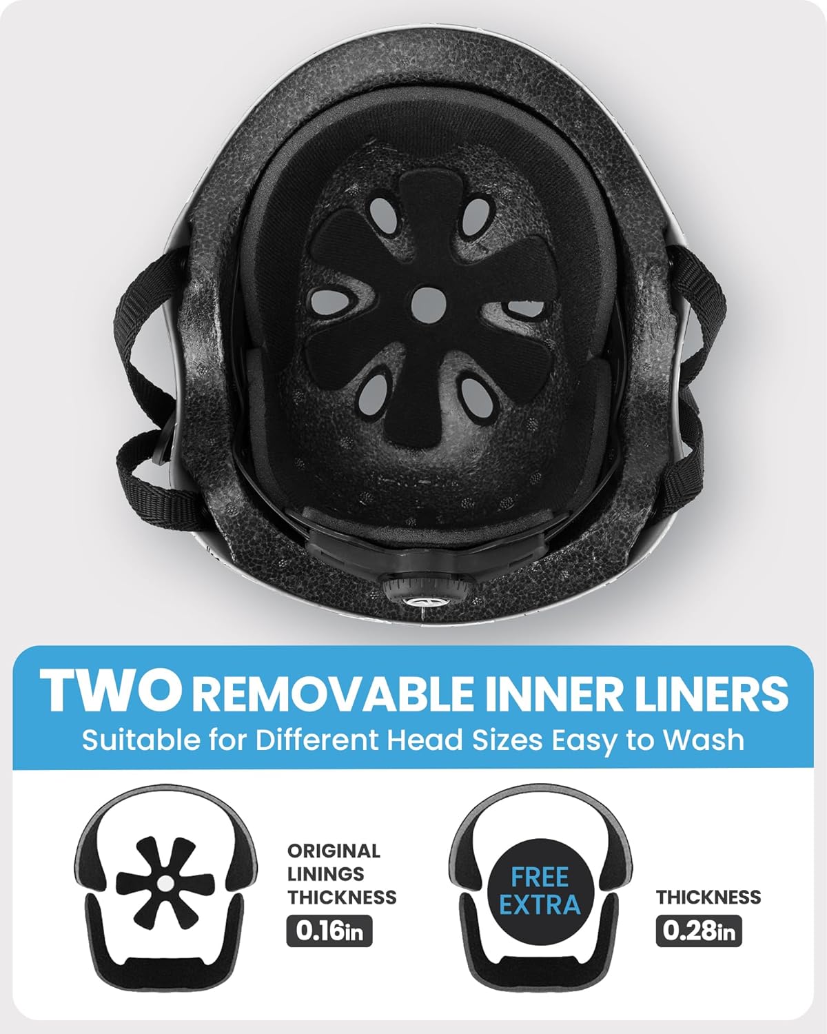 OutdoorMaster Youth & Kids Bike Helmet - Adjustable Multi-Sports Skateboard Helmet with Removable Liners for Balance Bike, Kids Scooter, One Wheel Hoverboard-Pink Flower-Small