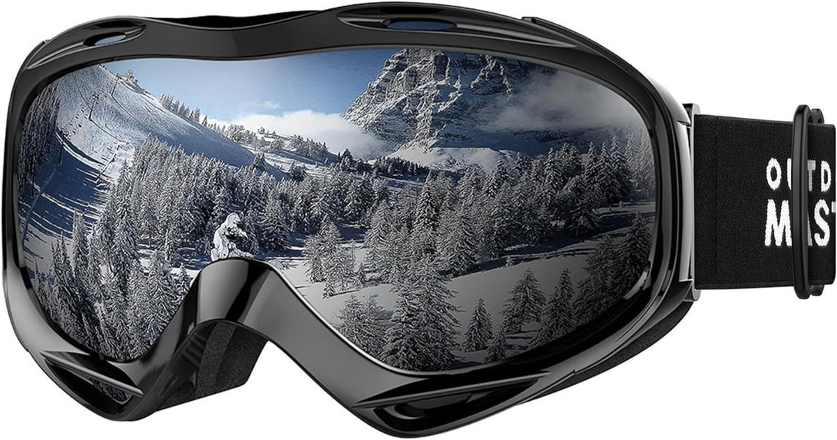 OutdoorMaster OTG Ski Goggles - Over Glasses Ski/Snowboard Goggles for Men, Women &amp; Youth - 100% UV Protection-01VLT 10％-OM-5