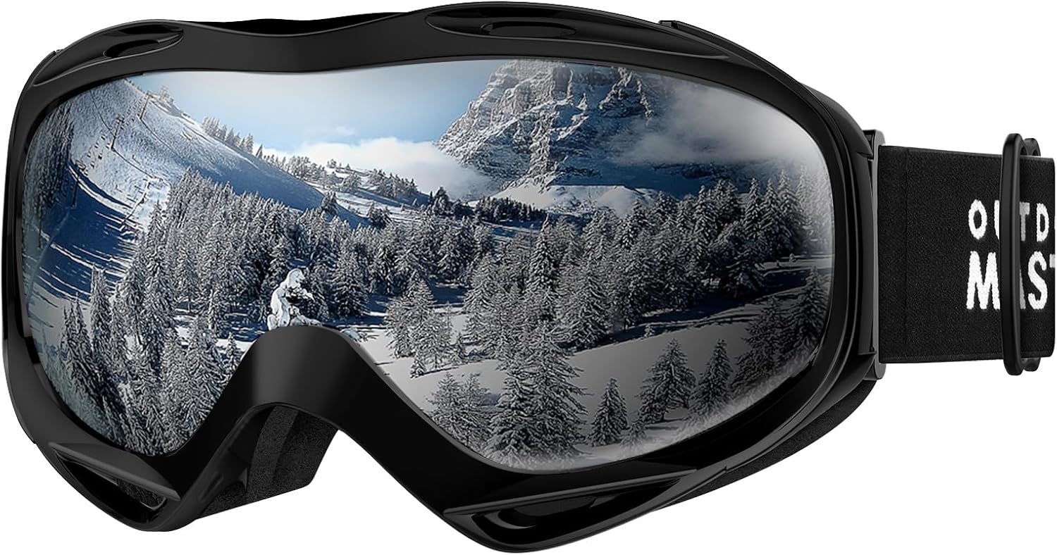 OutdoorMaster OTG Ski Goggles - Over Glasses Ski/Snowboard Goggles for Men, Women & Youth - 100% UV Protection-OM-5