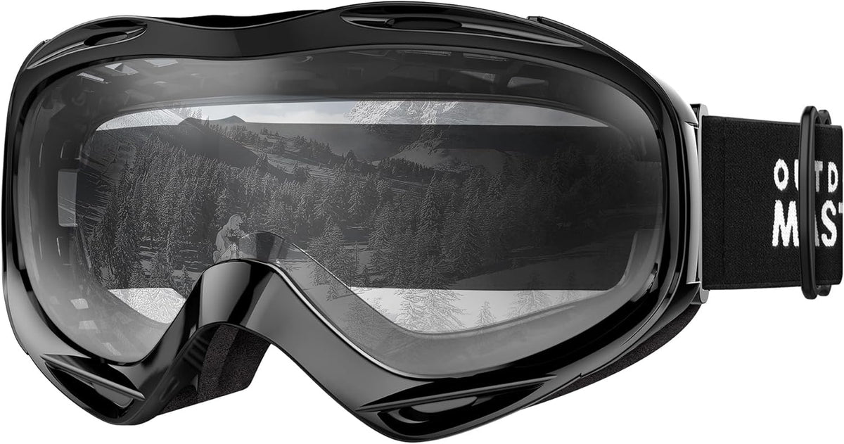 OutdoorMaster OTG Ski Goggles - Over Glasses Ski/Snowboard Goggles for Men, Women &amp; Youth - 100% UV Protection-OM-5