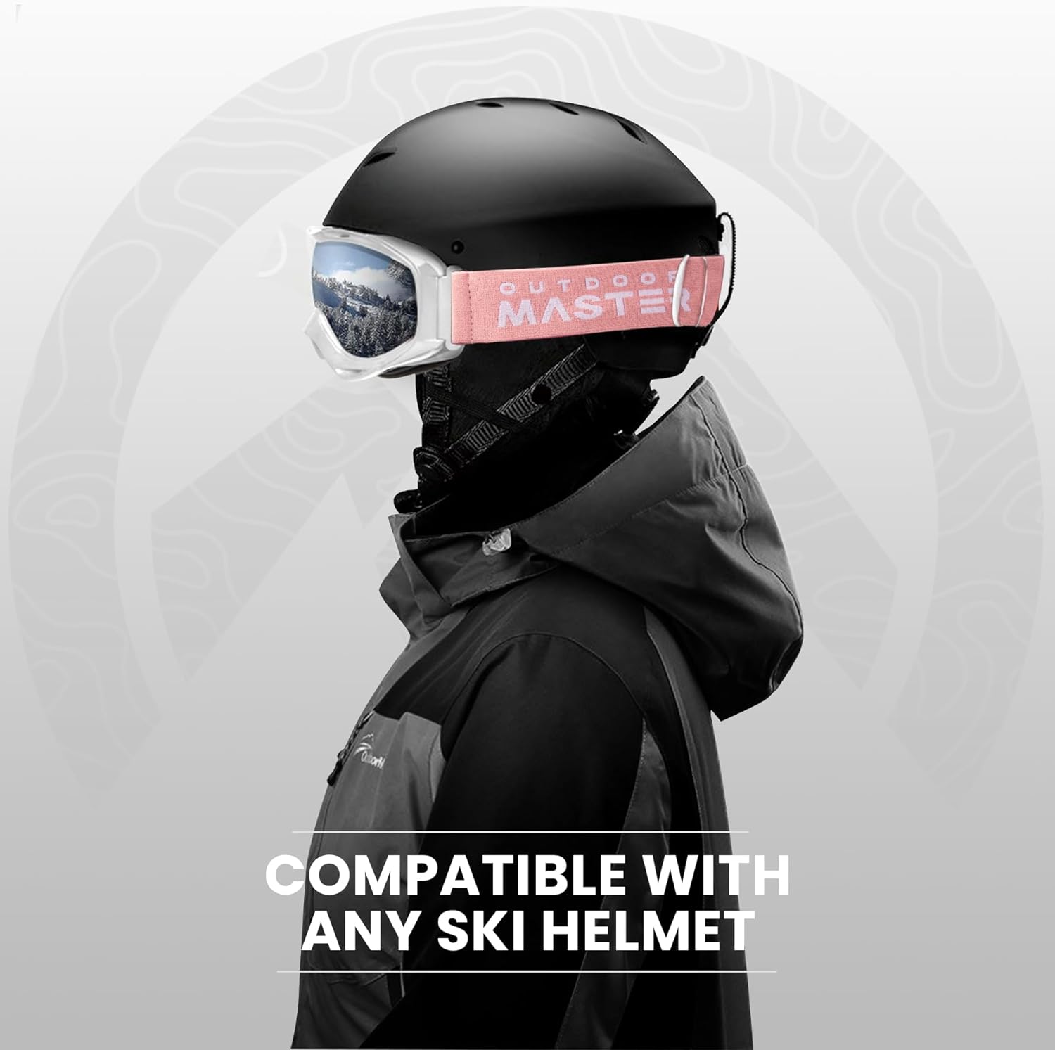 OutdoorMaster OTG Ski Goggles - Over Glasses Ski/Snowboard Goggles for Men, Women & Youth - 100% UV Protection-OM-5