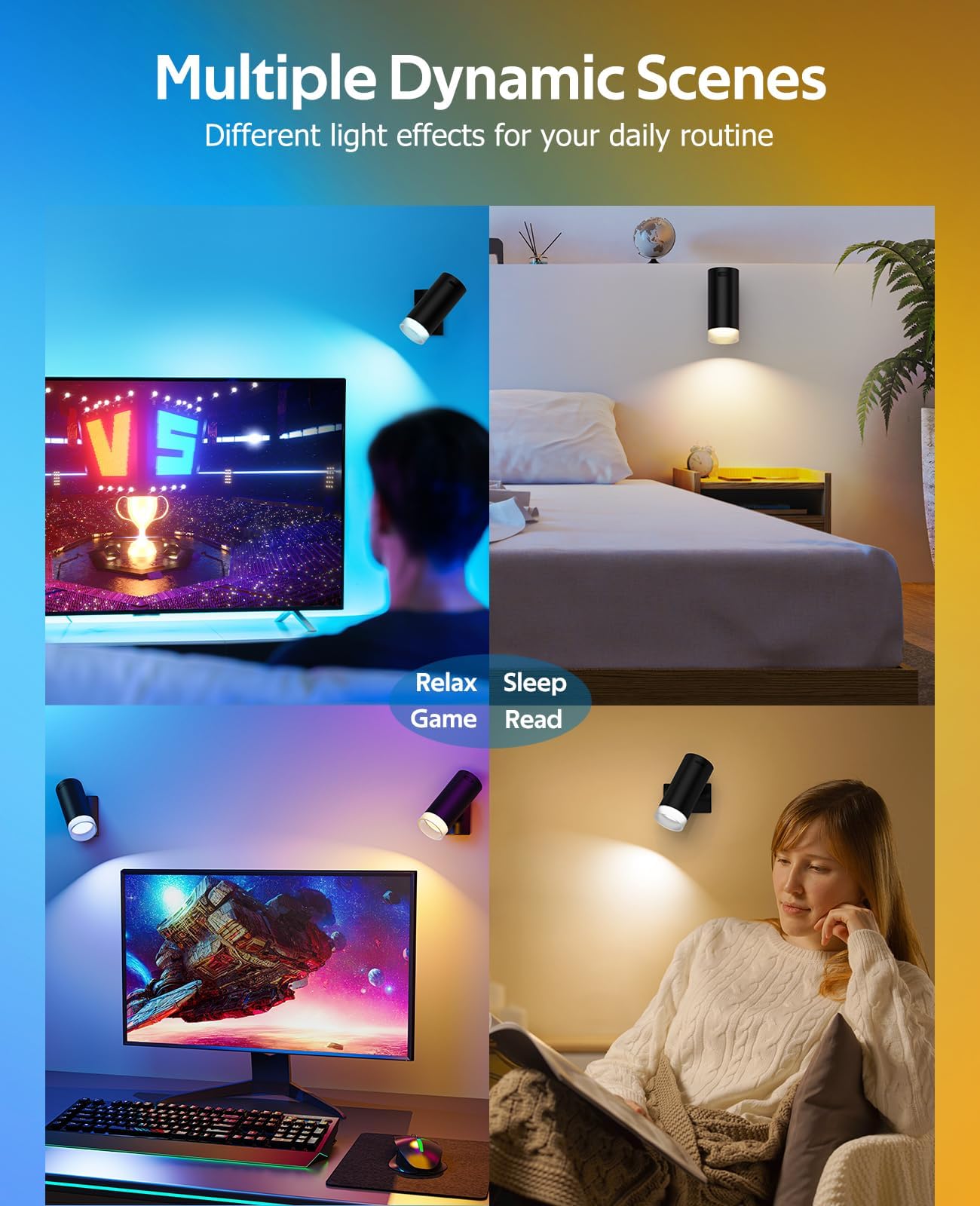 Battery Operated Wall Lights 2 Pack Rechargeable Wall Lights Indoor Touch Dimmable with Remote Control,Magnetic Wall Sconce Lights Battery Black Wireless LED Decor Lighting 3000mAh [Energy Class F]