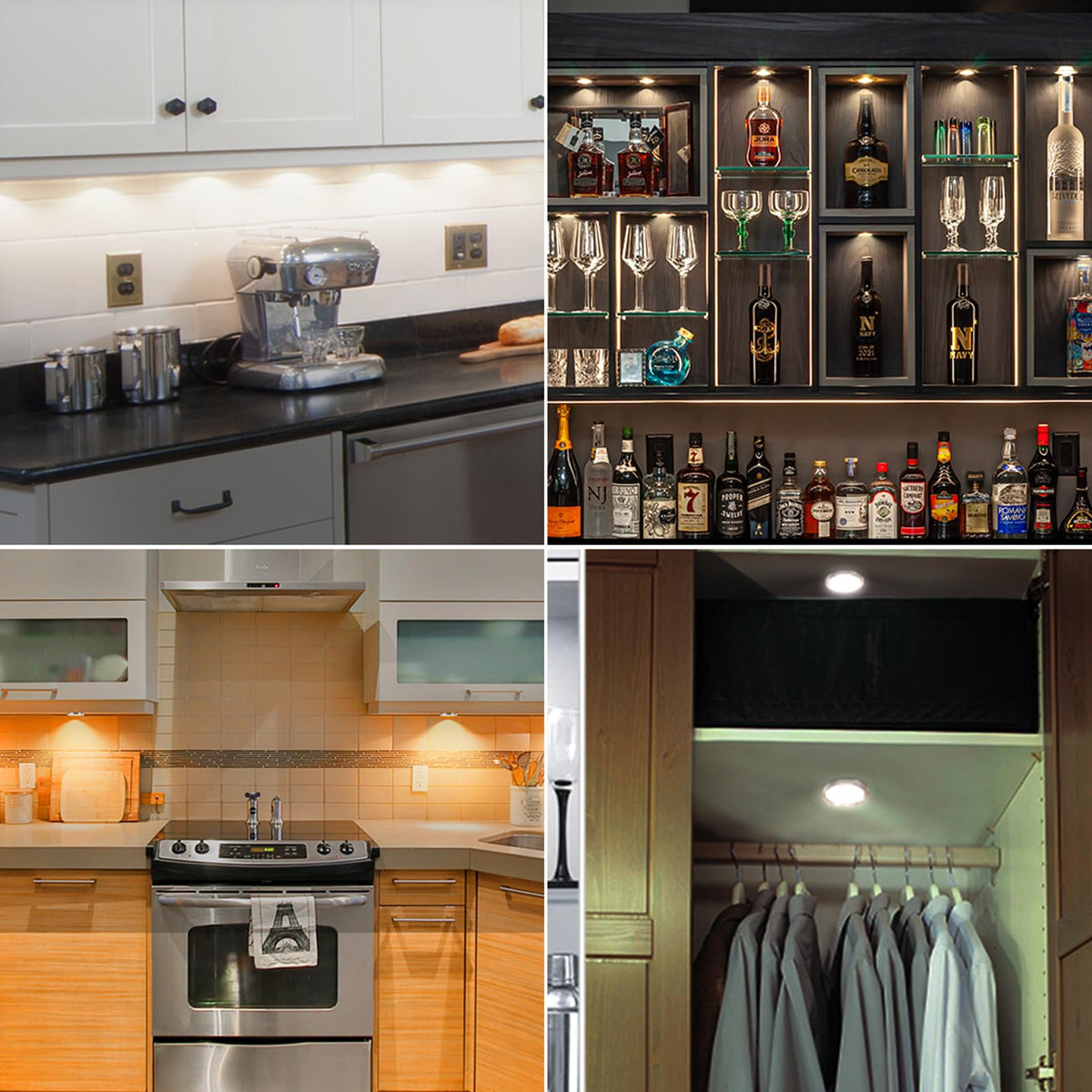 3D Printer LED Lamp Kit 2 Pack,3D Printed DIY Hardware Model Spare Parts 5V USB Powered,Wireless Puck Light Dimmable Touch Control,3 Color Warm (3000K) alanced Mixed (4000K) ol (6500K)