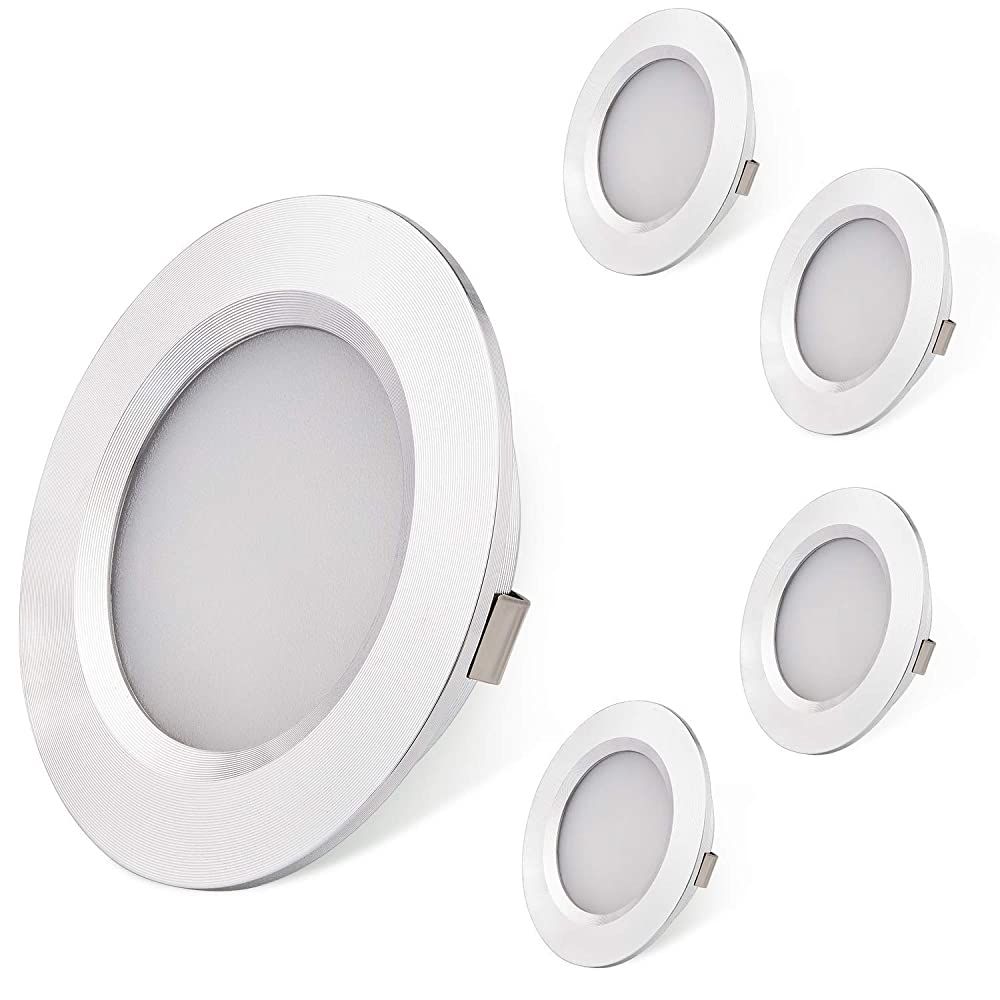 RV Interior Lights AIBOO Super Slim LED Ceiling Lights DC12V 2W 200LM Full Aluminum RV Recessed Lighting for Camper Van Motorhome Sailboat Houseboat 2700K Warm White(4 Pack)