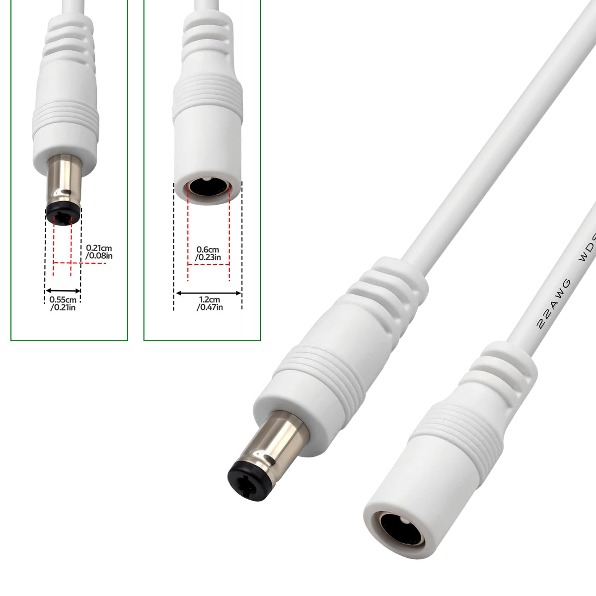 Single Color Slider Dimmer with Timer - PWM 1pc DC 5V/12V/24V LED Controller, 36W Max, Slide Brightness Control & Auto-Off for LED Strip Lights, Closet, Counter, Aquarium Lighting (White)