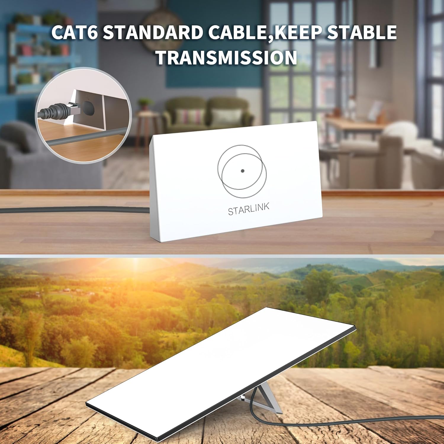 Starlink Gen 3 Cable 24AWG  Waterproof  (150FT)