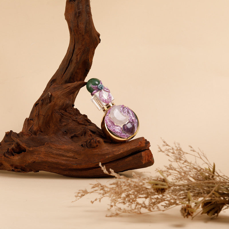 Healing natural crystal perfume bottle(25ml)-aventurine rose quartz