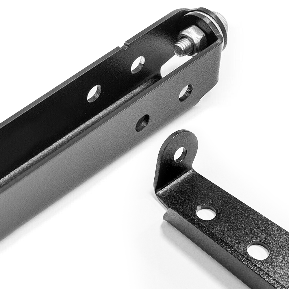 Flip-Up License Plate Frame Holder – 120° Rotation Stainless Steel Number Plate Bracket, Foldable Off-Road Winch Accessory, Rustproof-Black