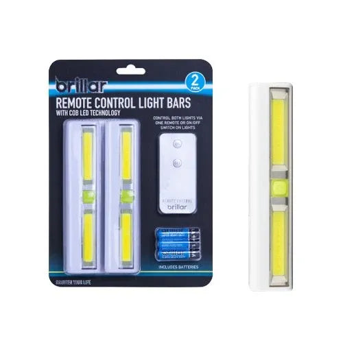 2 Pcs 200 Lumens Remote Controlled Cabinet Light Bars