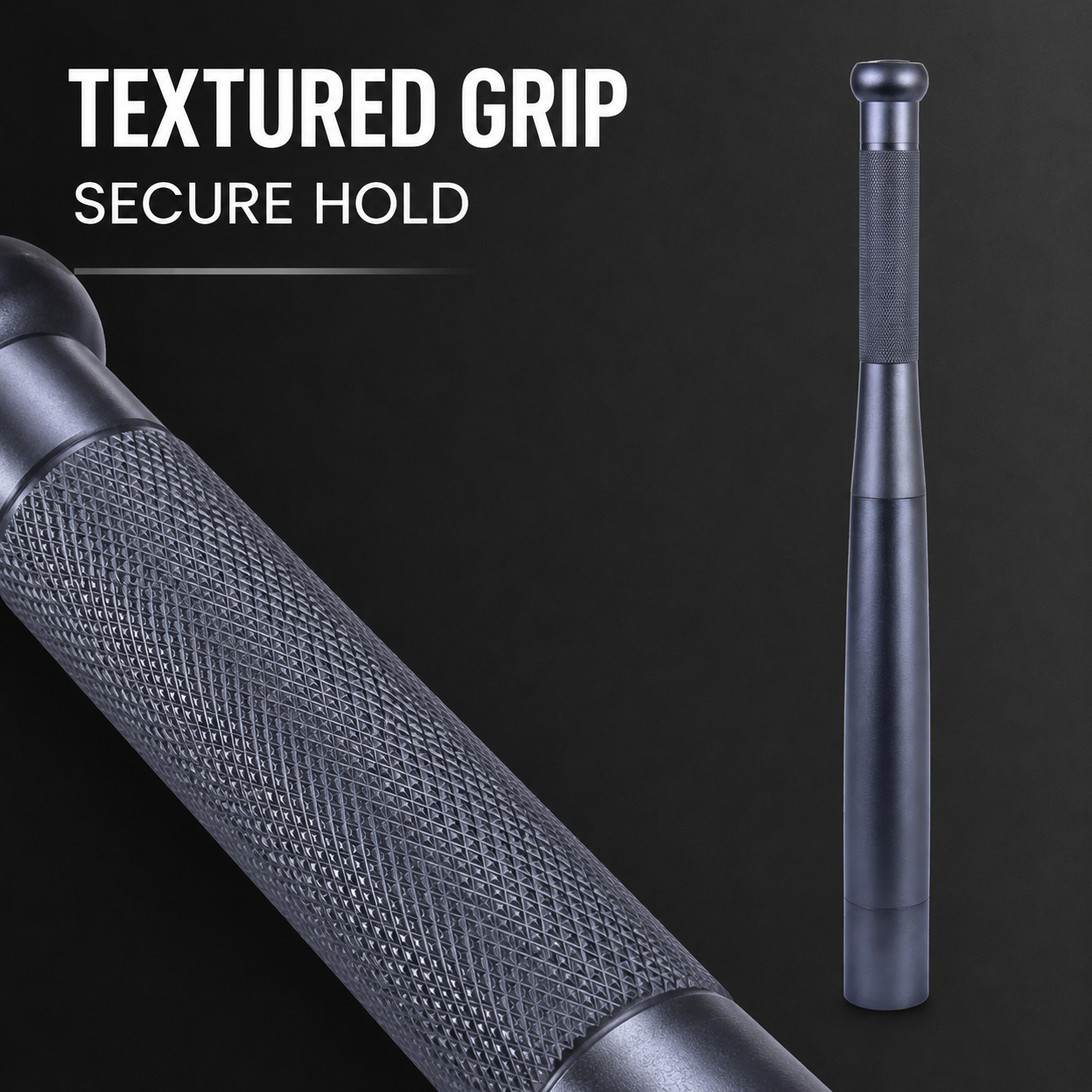 35cm Aluminium LED Torch Flashlight with High Low Strobe Modes, AA Batteries Included, Lightweight Camping Emergency Safety Light – Gunmetal