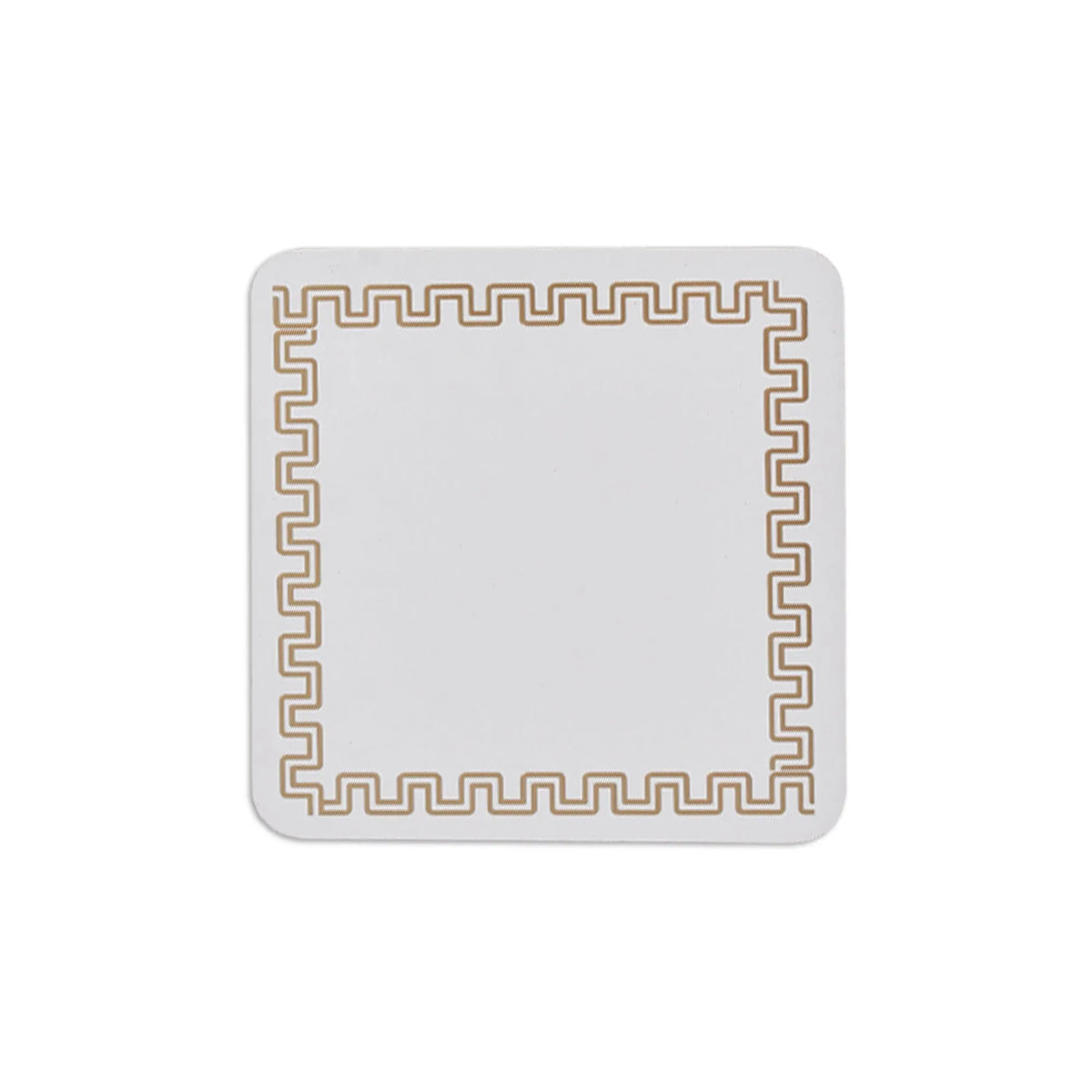 4 Pcs Clevinger MDF Coasters Gold Border