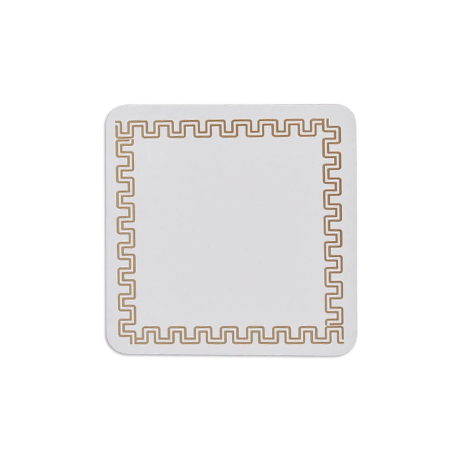 4 Pcs Clevinger MDF Coasters Gold Border