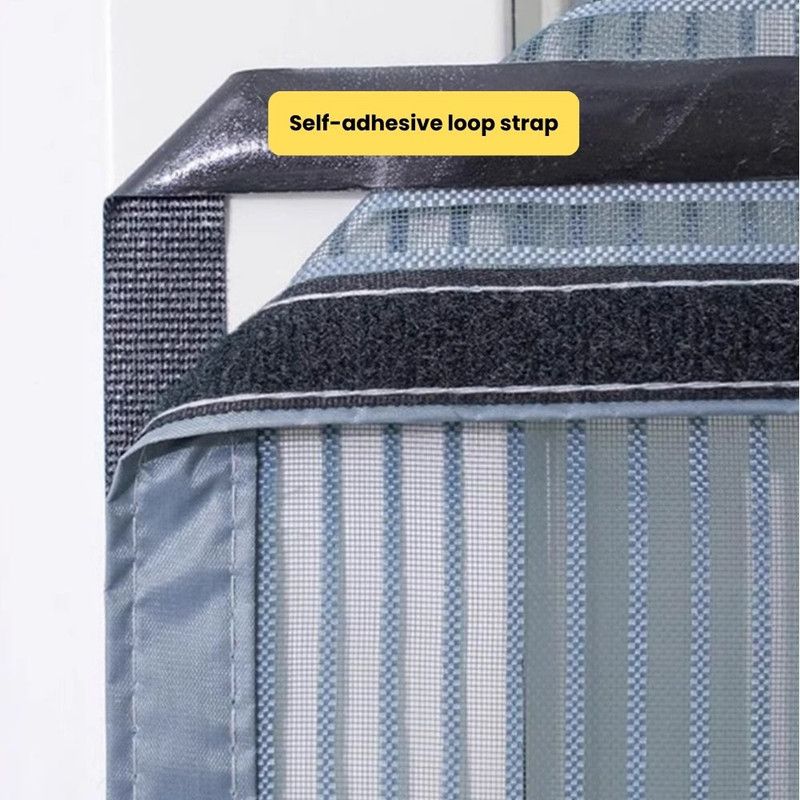 Extra Durable Magnetic Fly Screen Door Anti Mosquito Screen Mesh Curtain Grey-100x230cm