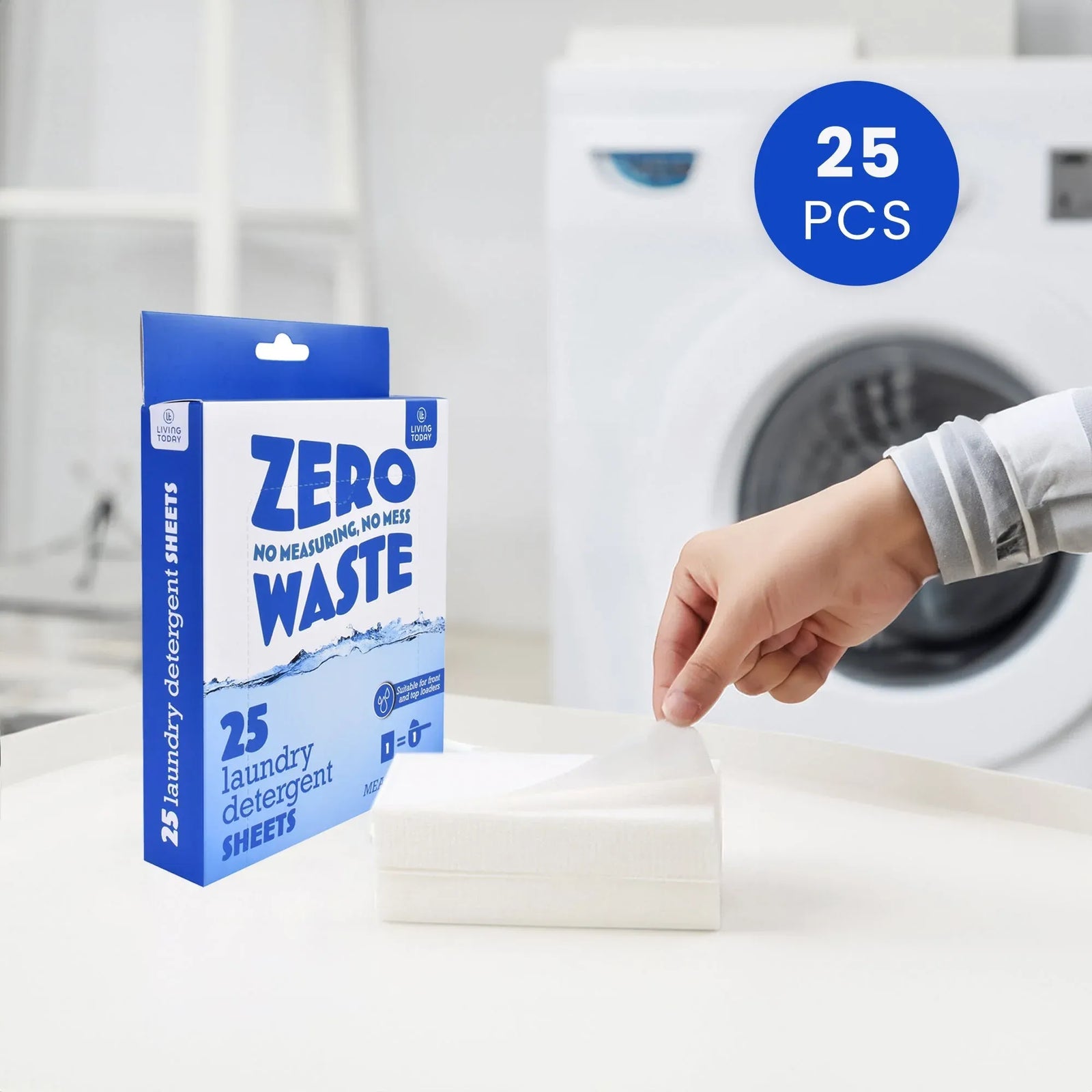 25 Pcs Eco-friendly Ultra Concentrated Laundry Detergent