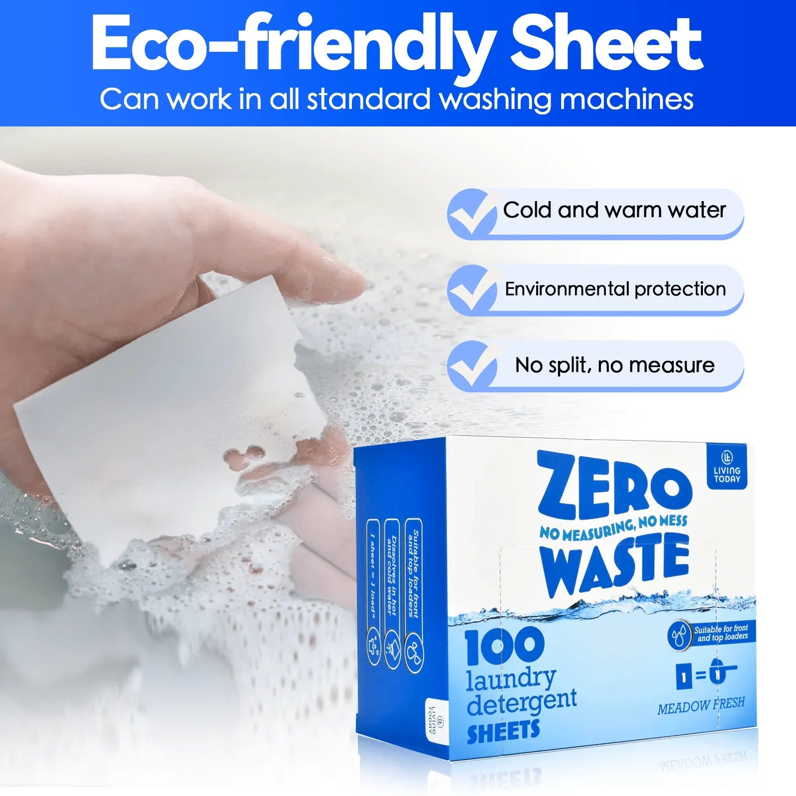 25 Pcs Eco-friendly Ultra Concentrated Laundry Detergent